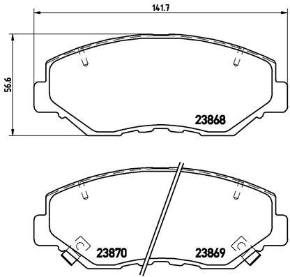 BREMBO Brzdové doštičky P 28 035X