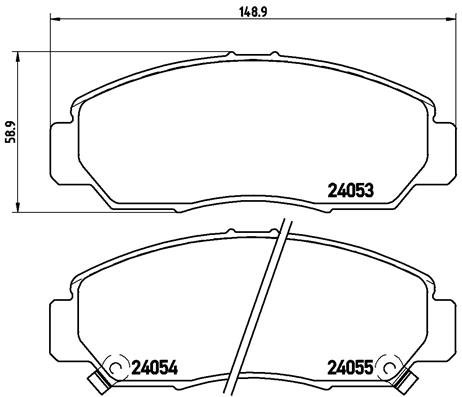 BREMBO Sada brzdových doštičiek P 28 047