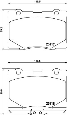 BREMBO Sada brzdových doštičiek P 28 079