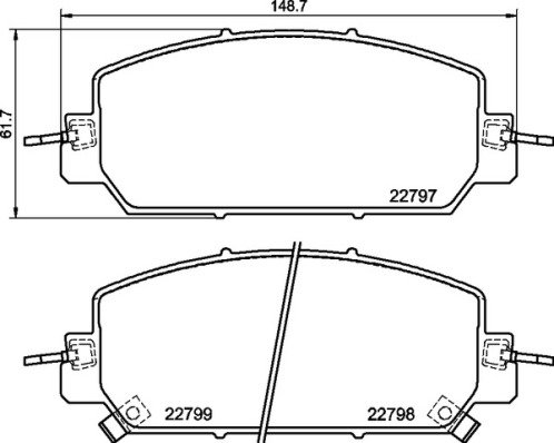 BREMBO Súprava brzdových doštičiek P 28 098