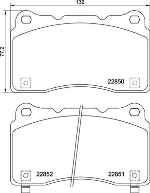 BREMBO Sada brzdových doštičiek P 28 099