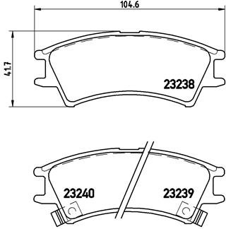 BREMBO Súprava brzdových doštičiek P 30 011