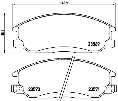 BREMBO Súprava brzdových doštičiek P 30 013