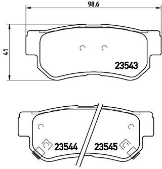 BREMBO Súprava brzdových doštičiek P 30 014