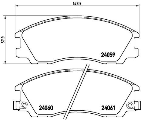 BREMBO Súprava brzdových doštičiek P 30 017