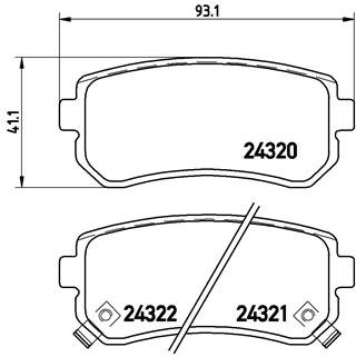 BREMBO Súprava brzdových doštičiek P 30 025