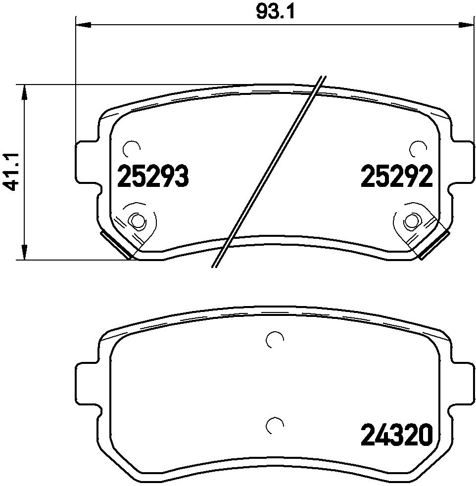 BREMBO Súprava brzdových doštičiek P 30 051