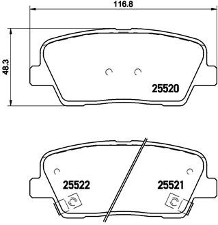 BREMBO Sada brzdových doštičiek P 30 063