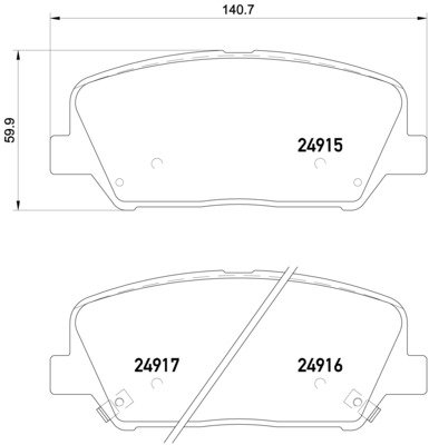 BREMBO Sada brzdových doštičiek P 30 065X