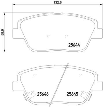 BREMBO Sada brzdových doštičiek P 30 066
