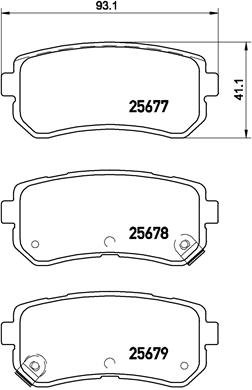 BREMBO Sada brzdových doštičiek P 30 068