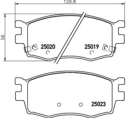 BREMBO Sada brzdových doštičiek P 30 069