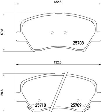 BREMBO Sada brzdových doštičiek P 30 073
