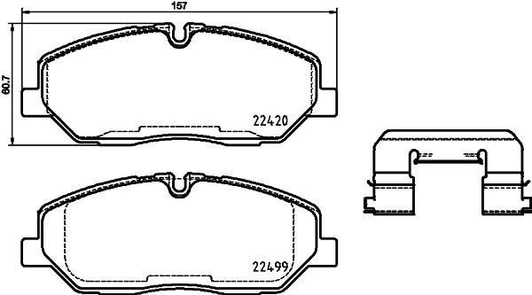 BREMBO Sada brzdových doštičiek P 30 084