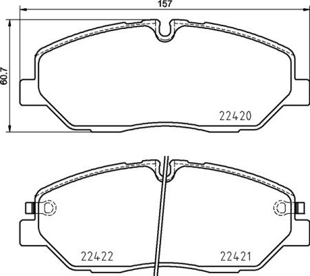 BREMBO Sada brzdových doštičiek P 30 090