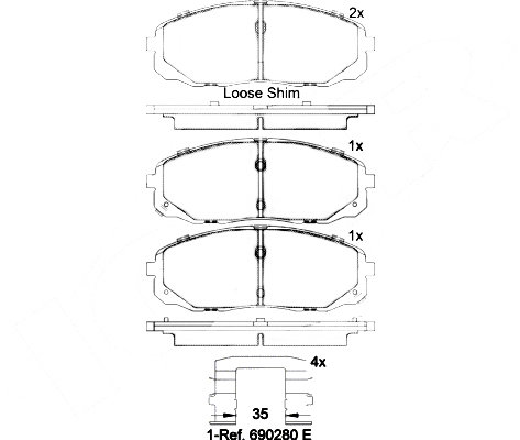 BREMBO Sada brzdových doštičiek P 30 095