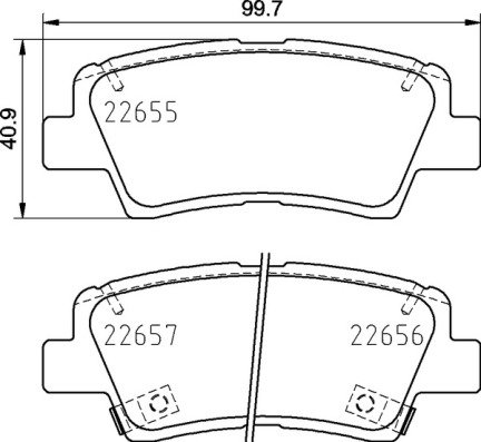 BREMBO Sada brzdových doštičiek P 30 103