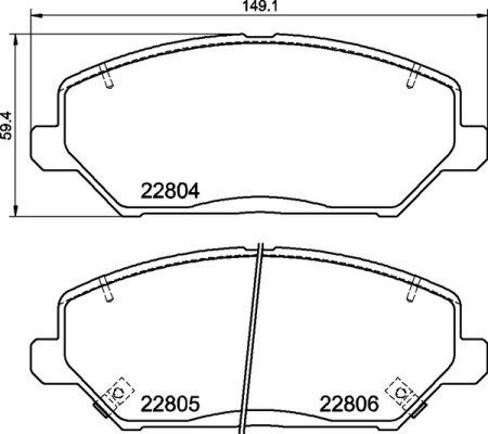 BREMBO Súprava brzdových doštičiek P 30 110