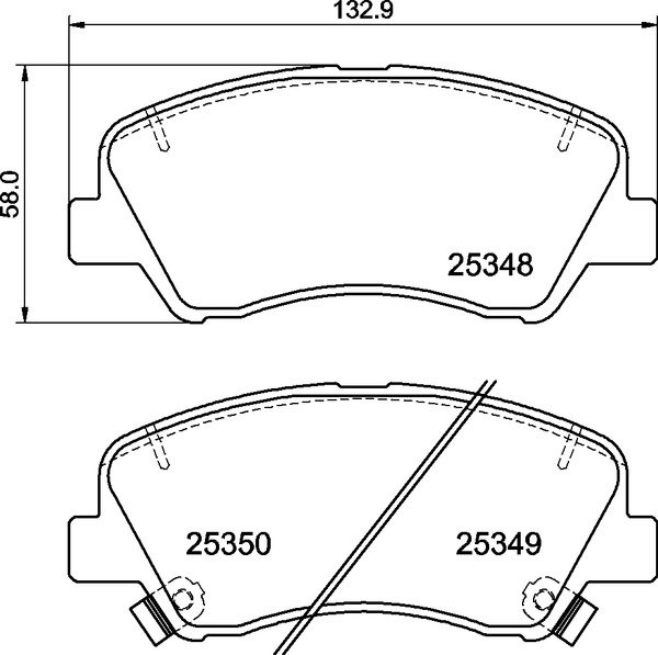 BREMBO Súprava brzdových doštičiek P 30 122