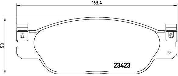 BREMBO Súprava brzdových doštičiek P 36 012