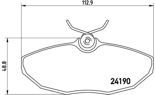 BREMBO Súprava brzdových doštičiek P 36 015