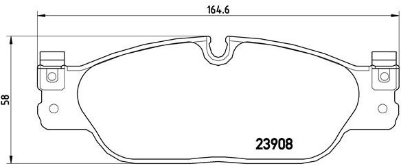 BREMBO Súprava brzdových doštičiek P 36 021