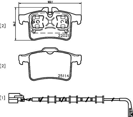 BREMBO Sada brzdových doštičiek P 36 034