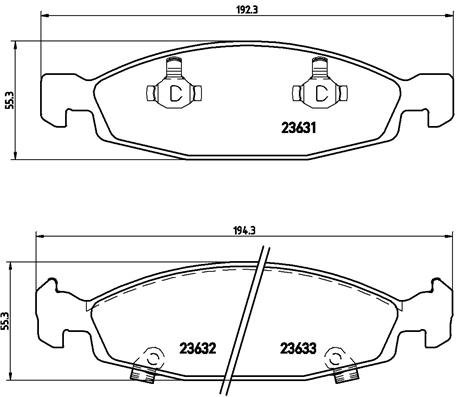 BREMBO Súprava brzdových doštičiek P 37 005