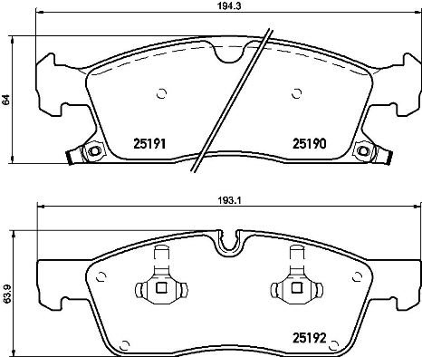 BREMBO Súprava brzdových doštičiek P 37 015