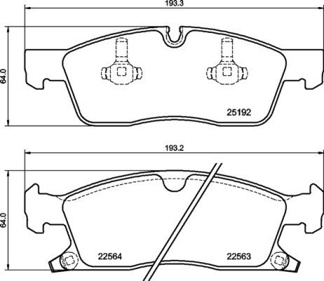 BREMBO Súprava brzdových doštičiek P 37 027