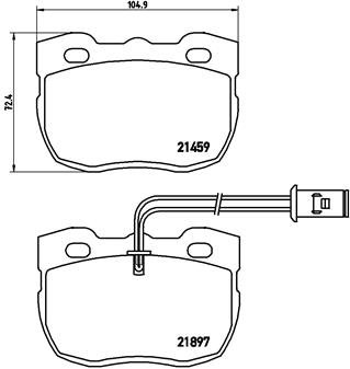BREMBO Sada brzdových doštičiek P 44 004