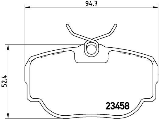 BREMBO Súprava brzdových doštičiek P 44 009