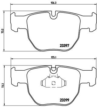 BREMBO Súprava brzdových doštičiek P 44 012