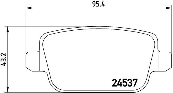 BREMBO Súprava brzdových doštičiek P 44 017