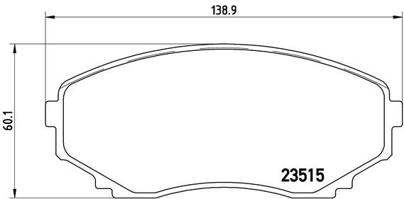 BREMBO Súprava brzdových doštičiek P 49 028