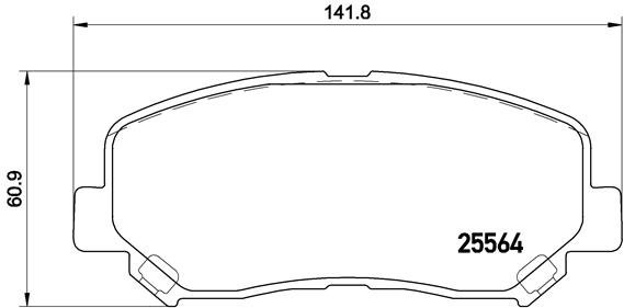BREMBO Brzdové doštičky P 49 045X