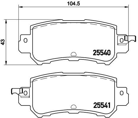 BREMBO Súprava brzdových doštičiek P 49 047
