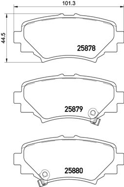 BREMBO Súprava brzdových doštičiek P 49 049