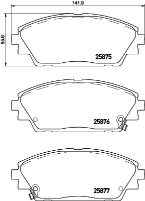 BREMBO Súprava brzdových doštičiek P 49 050