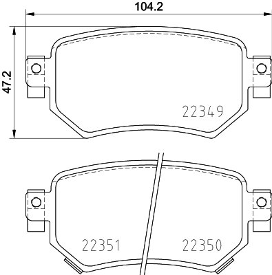 BREMBO Súprava brzdových doštičiek P 49 059