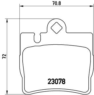 BREMBO Sada brzdových doštičiek P 50 042