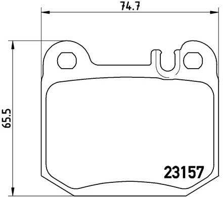 BREMBO Sada brzdových doštičiek P 50 043