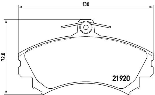 BREMBO Súprava brzdových doštičiek P 50 055