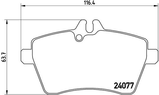 BREMBO Sada brzdových doštičiek P 50 056