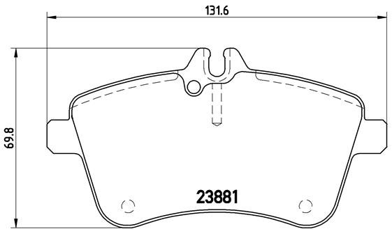 BREMBO Sada brzdových doštičiek P 50 057