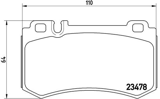 BREMBO Súprava brzdových doštičiek P 50 061