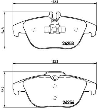 BREMBO Súprava brzdových doštičiek P 50 068X