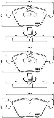 BREMBO Sada brzdových doštičiek P 50 075