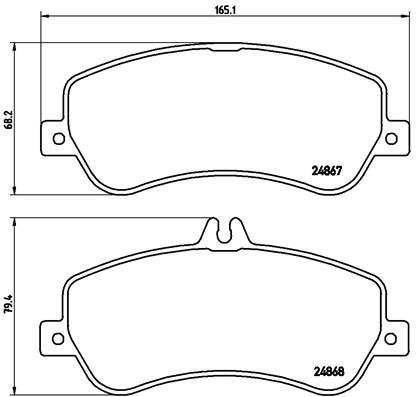 BREMBO Sada brzdových doštičiek P 50 086