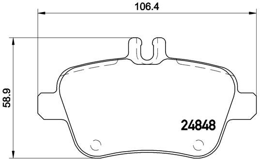 BREMBO Sada brzdových doštičiek P 50 091